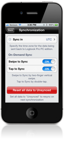 Sync Reset Option