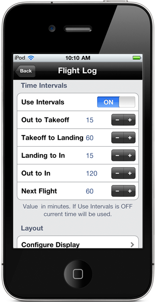 Use Intervals setting