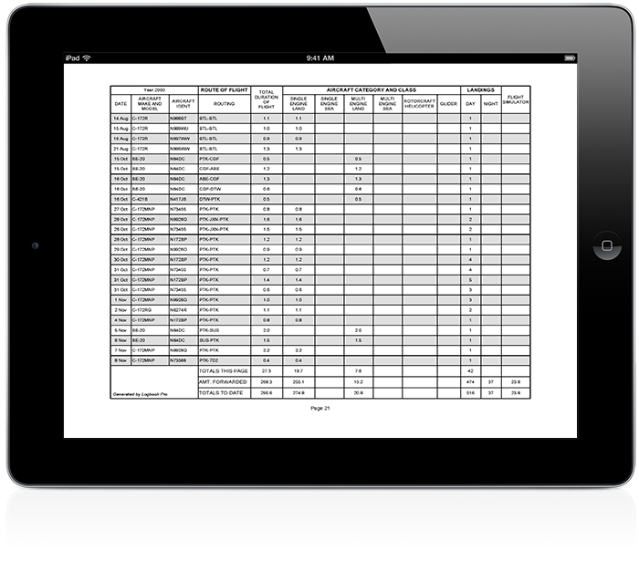 Logbook Pro iPad